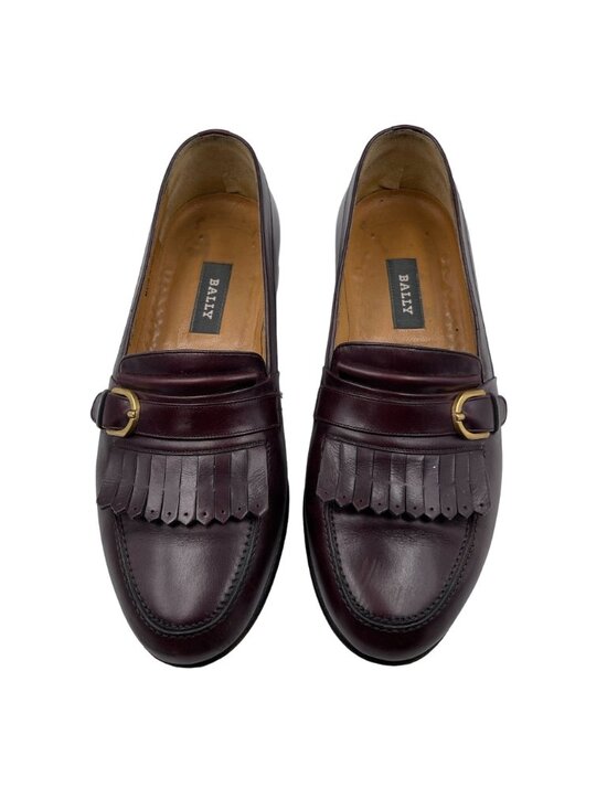 Bally Men\'s Loafer Arciduca Kilt Fringe Faux Buckle Mahogany Brown Size 7.5 main image 13
